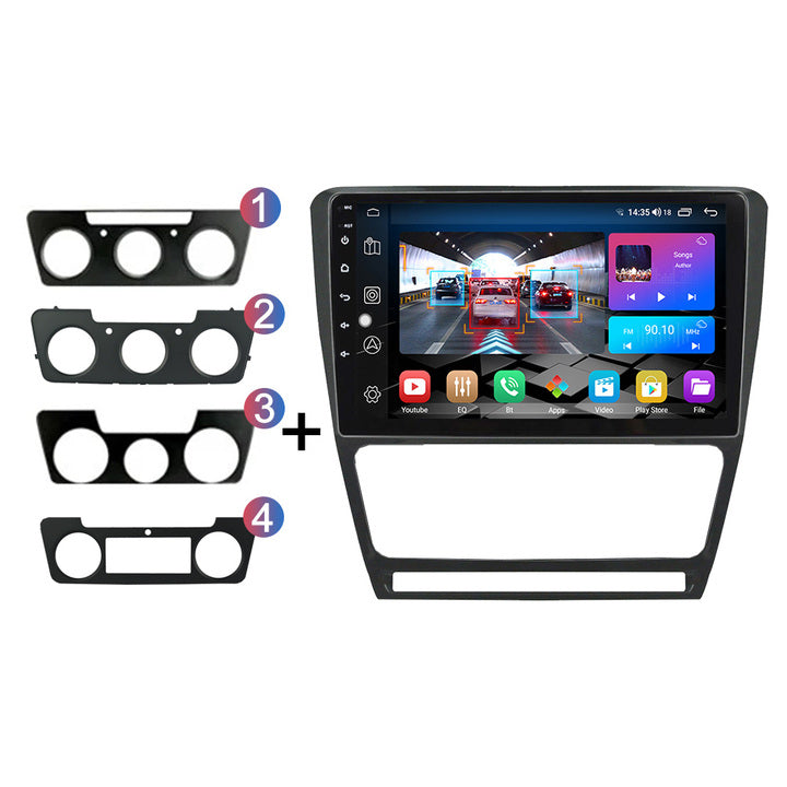 LEHX 8Core 4G+5G Wifi 2Din Android Auto Stereo Car Radio Multimedia for SKODA Octavia 2 A5 2008-2013 Carplay GPS Car DVD Player